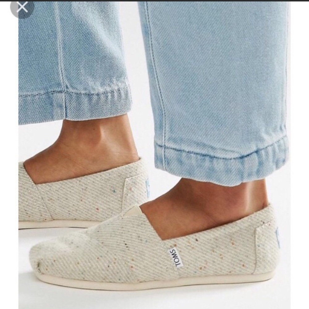 TOMS Cream Speckled with Wool Shearling